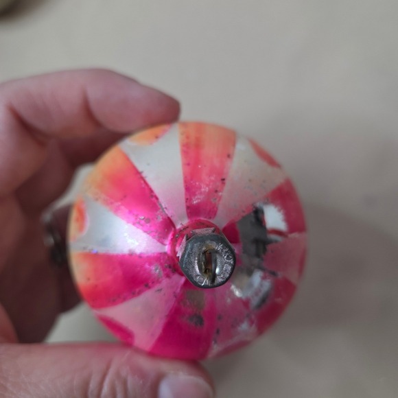 Vintage Christmas Ornaments Holiday Decoration Set of‎ 5 Decorative Balls - Picture 12 of 13